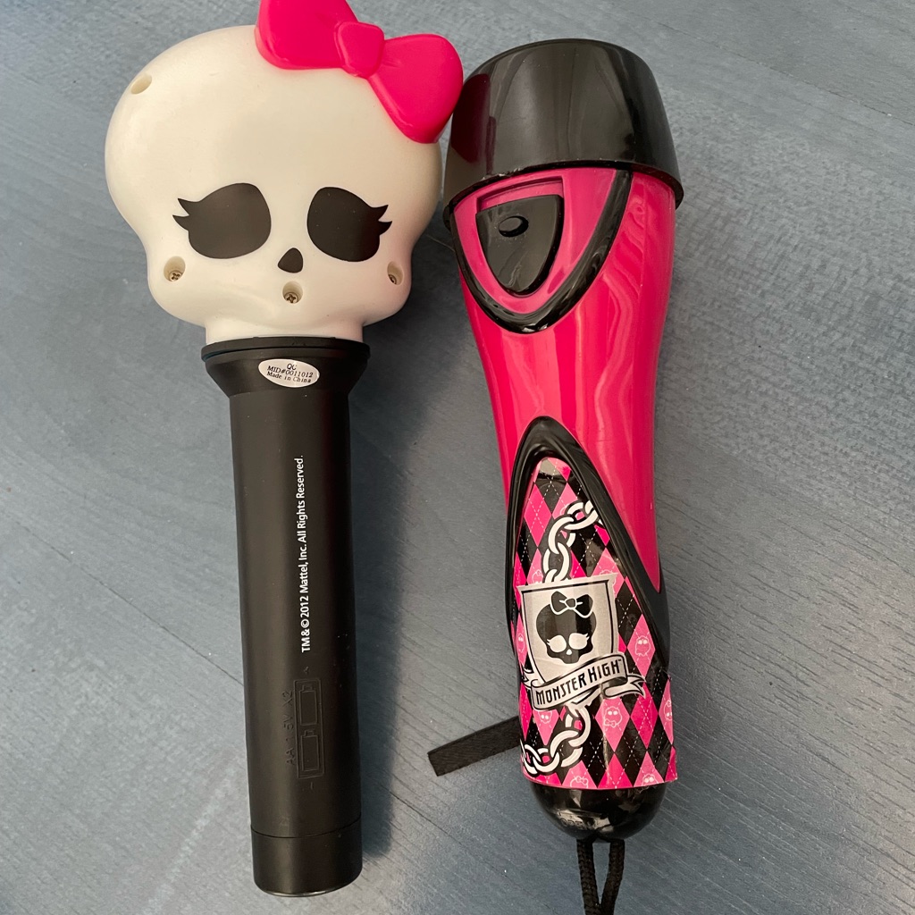 Two Monster High Flashlights